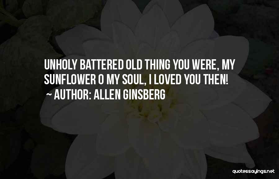 Battered Soul Quotes By Allen Ginsberg