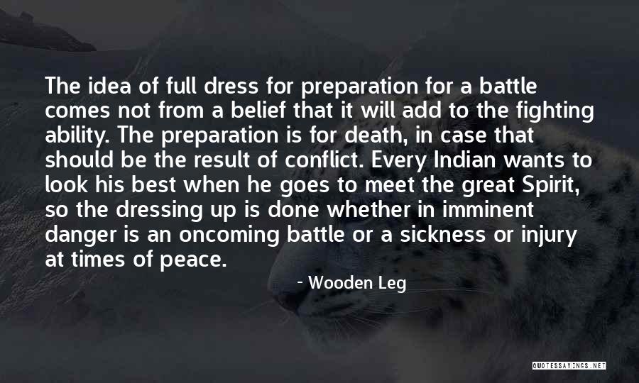 Battle Dress Quotes By Wooden Leg