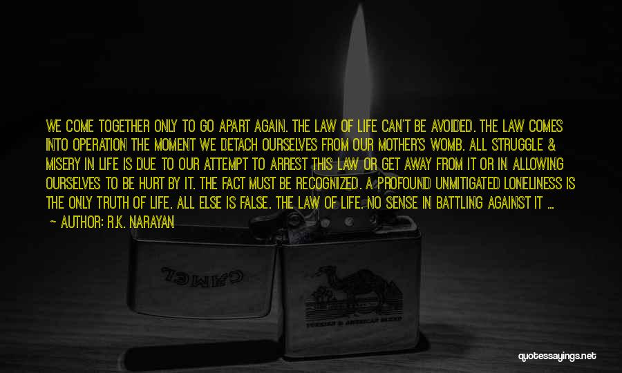 Battling Life Quotes By R.K. Narayan