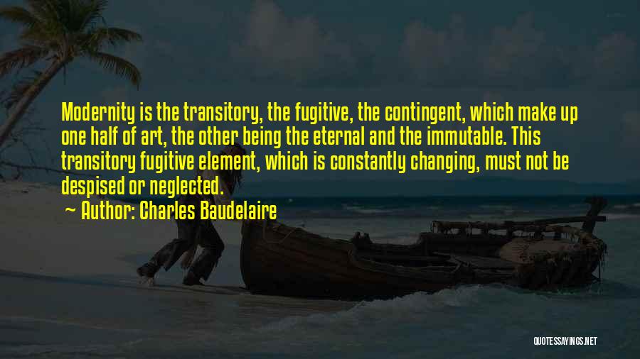 Baudelaire Modernity Quotes By Charles Baudelaire