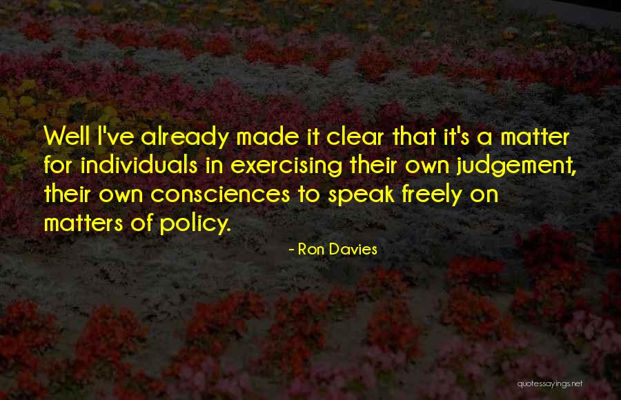 Baurys Quotes By Ron Davies Baurys Quotes By Ron Davies