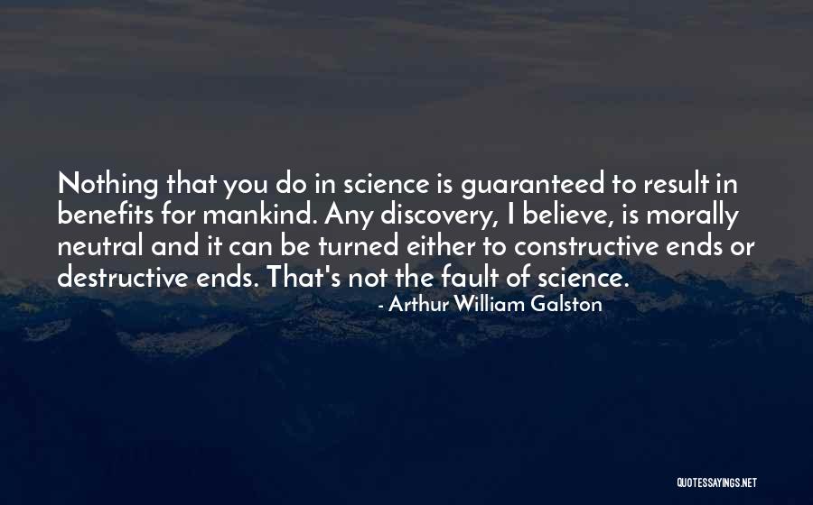 Baves Score Quotes By Arthur William Galston Baves Score Quotes By Arthur William Galston