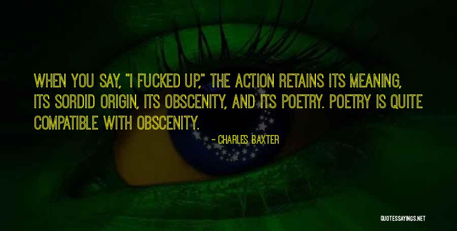 Baxter Quotes By Charles Baxter