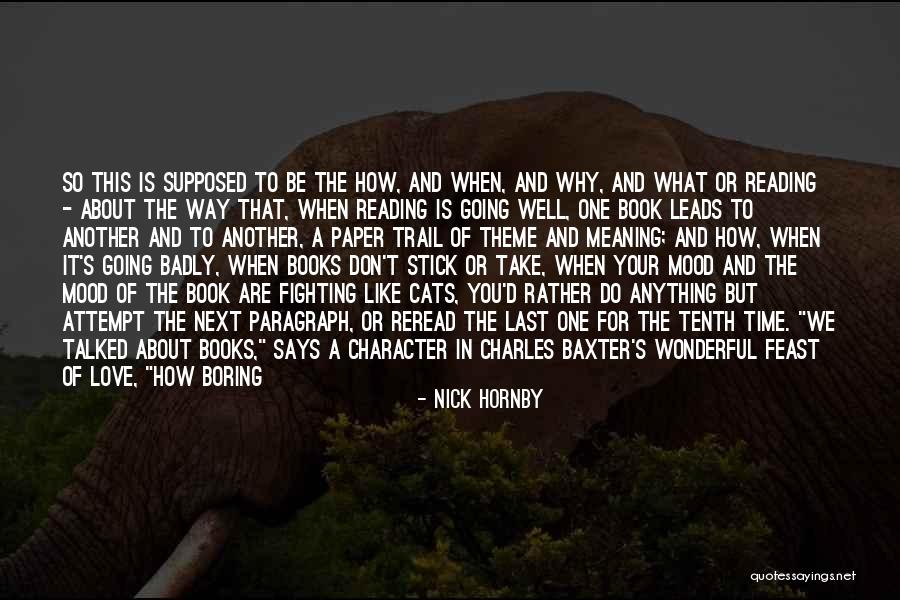 Baxter Quotes By Nick Hornby