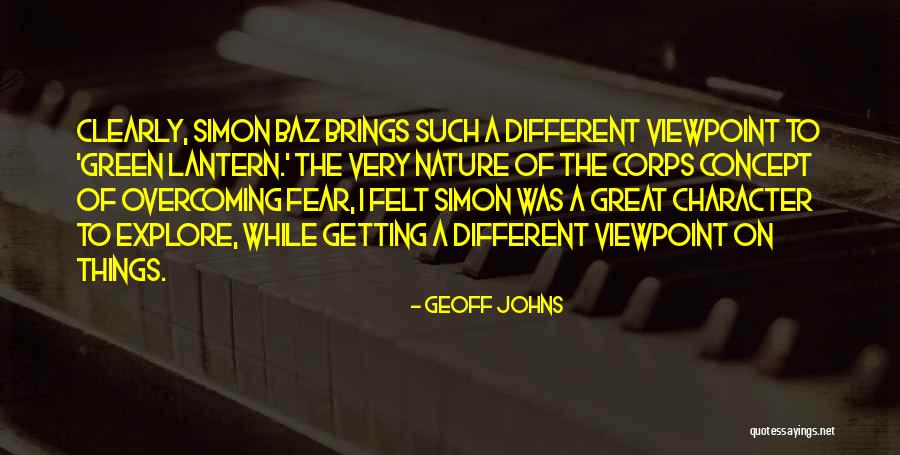 Baz Simon Quotes By Geoff Johns Baz Simon Quotes By Geoff Johns