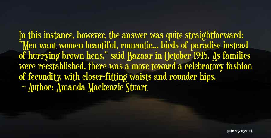 Bazaar Quotes By Amanda Mackenzie Stuart
