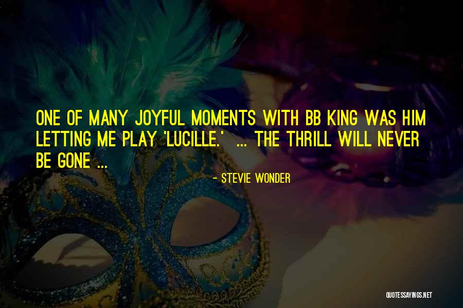 Bb Quotes By Stevie Wonder