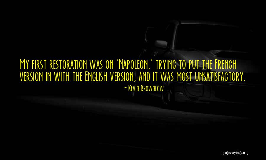 Bbmp Quotes By Kevin Brownlow Bbmp Quotes By Kevin Brownlow