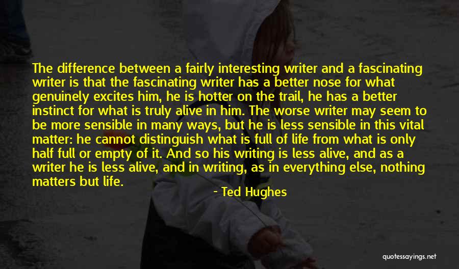 Be A Better Writer Quotes By Ted Hughes Be A Better Writer Quotes By Ted Hughes