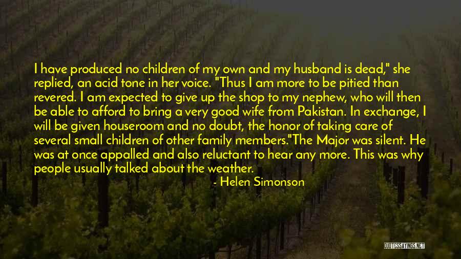 Be A Good Husband Quotes By Helen Simonson