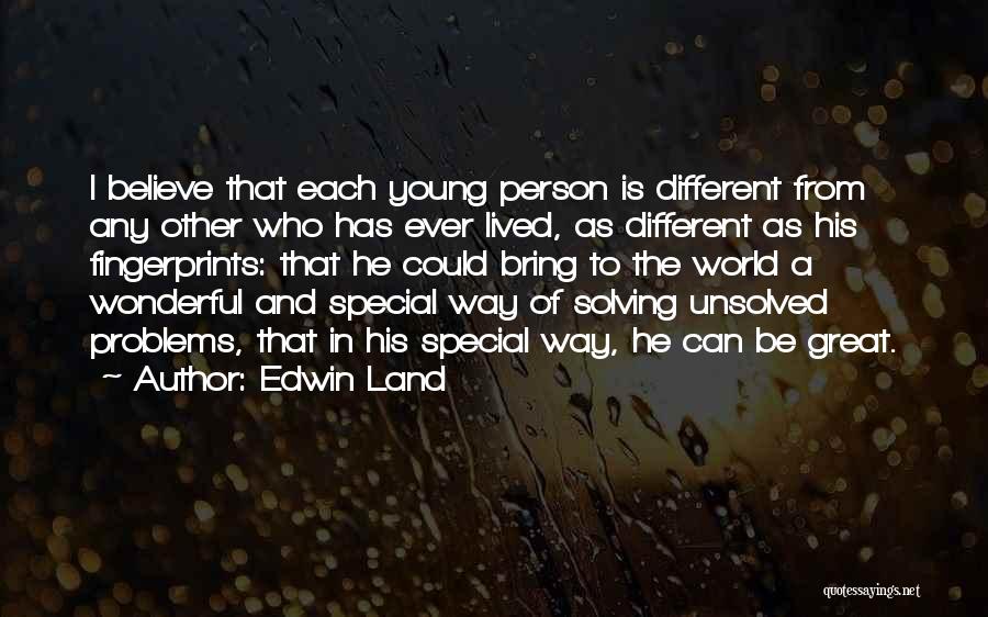 Be A Great Person Quotes By Edwin Land