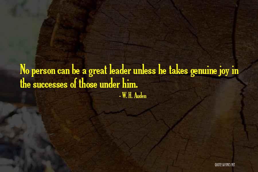 Be A Great Person Quotes By W. H. Auden