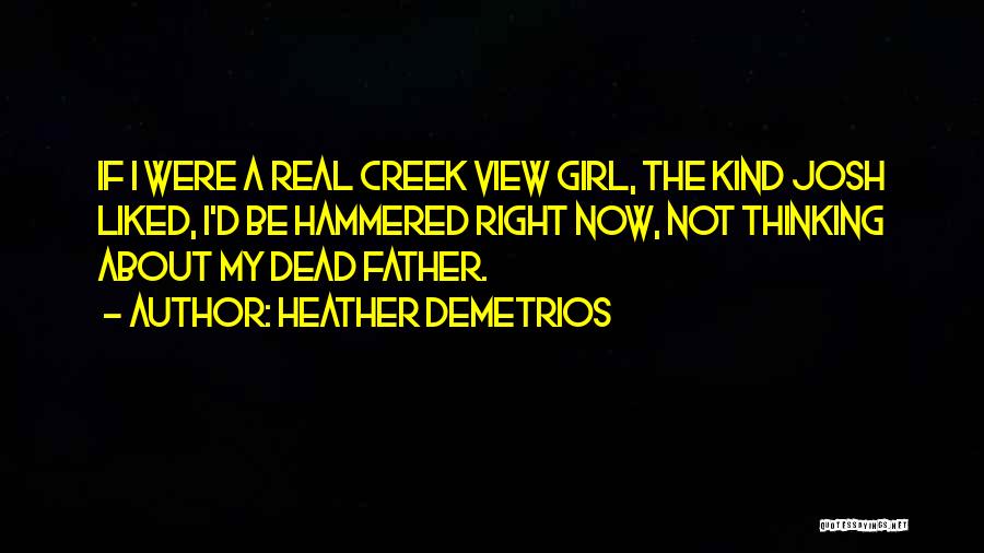 Be A Real Father Quotes By Heather Demetrios