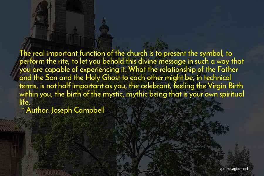 Be A Real Father Quotes By Joseph Campbell