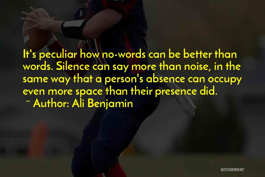 Be Better Person Quotes By Ali Benjamin