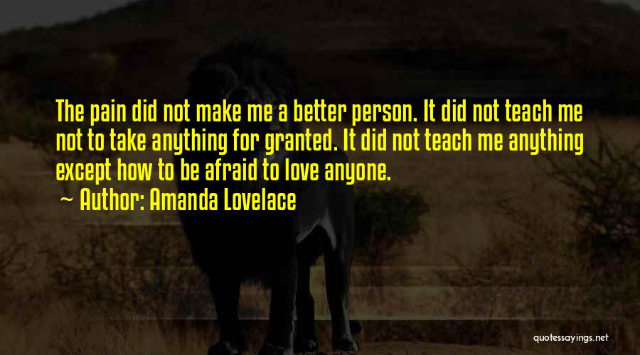 Be Better Person Quotes By Amanda Lovelace