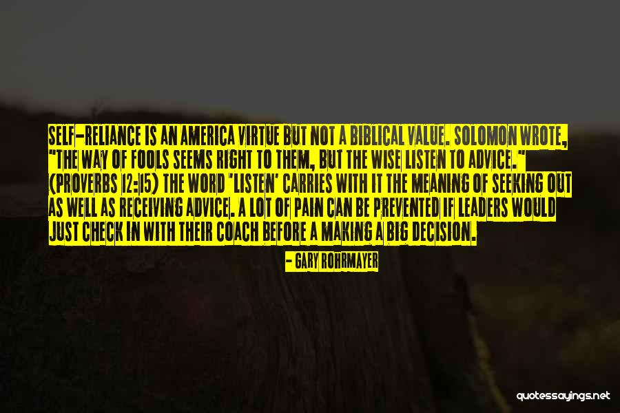 Be Coachable Quotes By Gary Rohrmayer