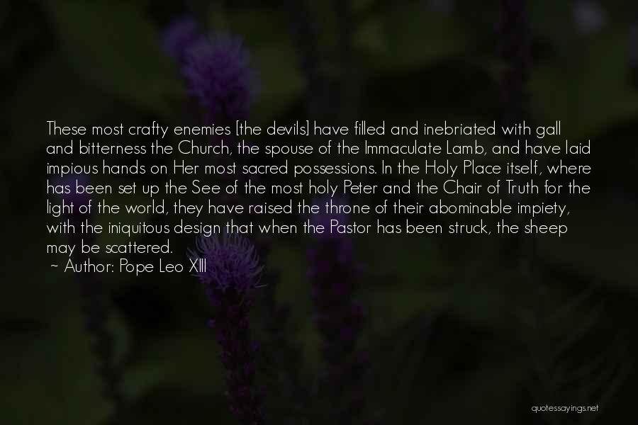 Be Crafty Quotes By Pope Leo XIII