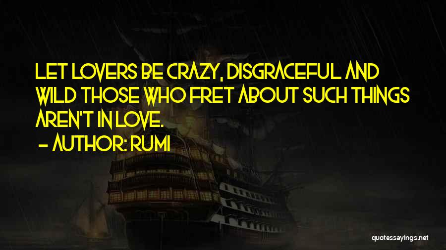 Be Crazy Be Wild Quotes By Rumi