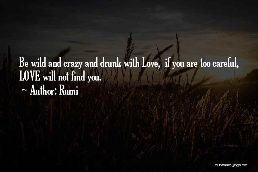Be Crazy Be Wild Quotes By Rumi
