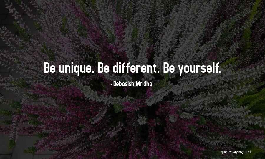 Be Different Inspirational Quotes By Debasish Mridha