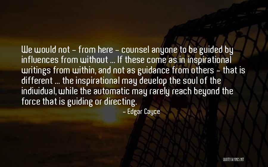 Be Different Inspirational Quotes By Edgar Cayce