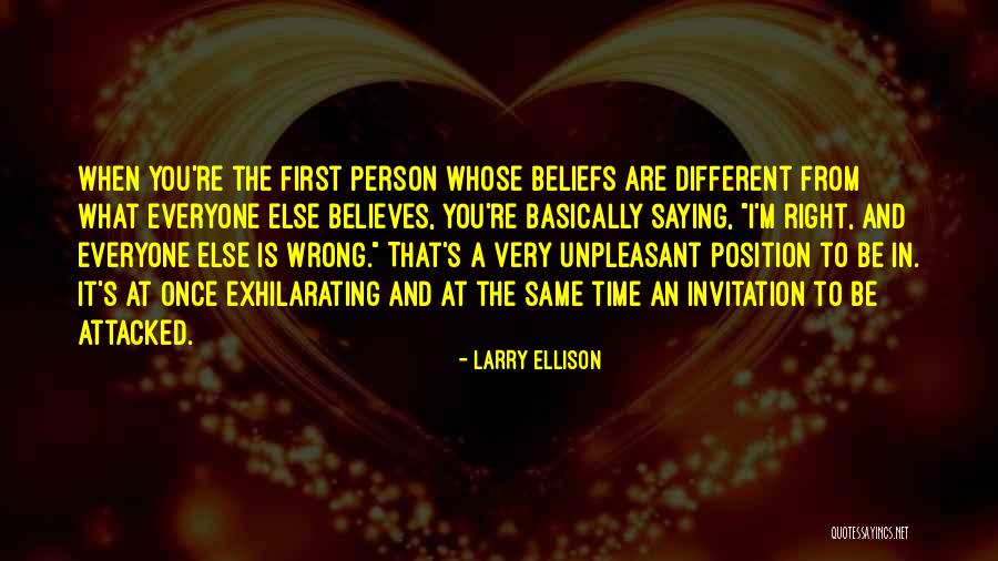 Be Different Inspirational Quotes By Larry Ellison