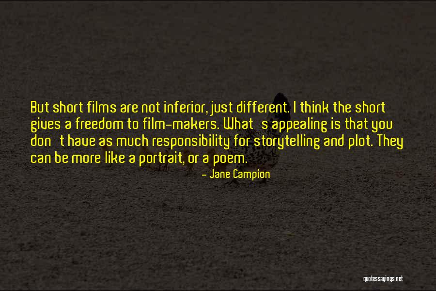 Be Different Short Quotes By Jane Campion