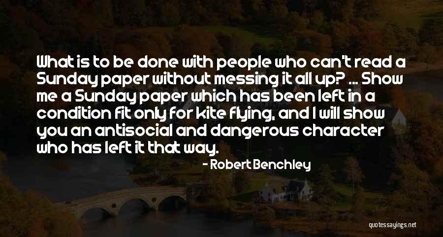 Be Fit Quotes By Robert Benchley