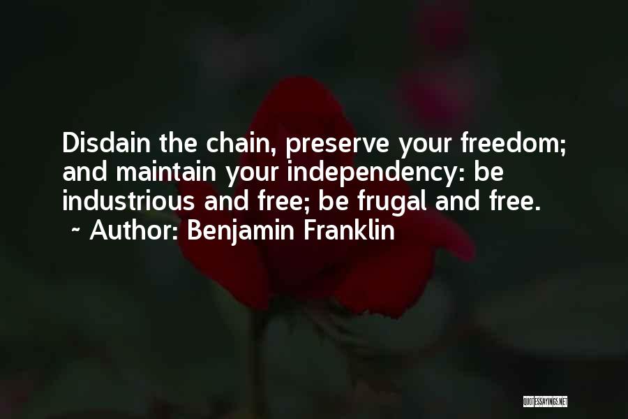 Be Frugal Quotes By Benjamin Franklin