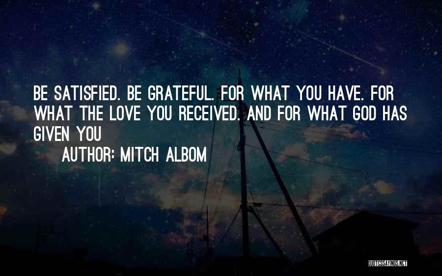 Be Grateful God Quotes By Mitch Albom