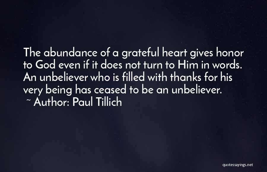 Be Grateful God Quotes By Paul Tillich