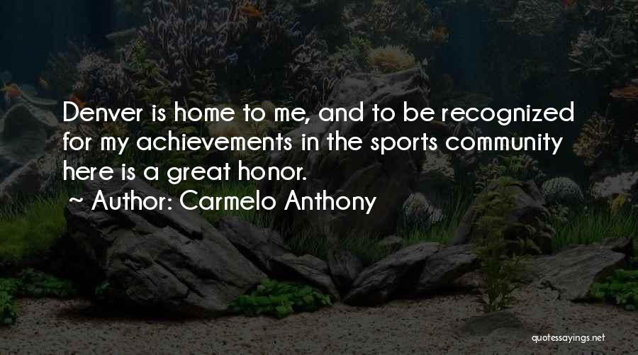 Be Great Sports Quotes By Carmelo Anthony