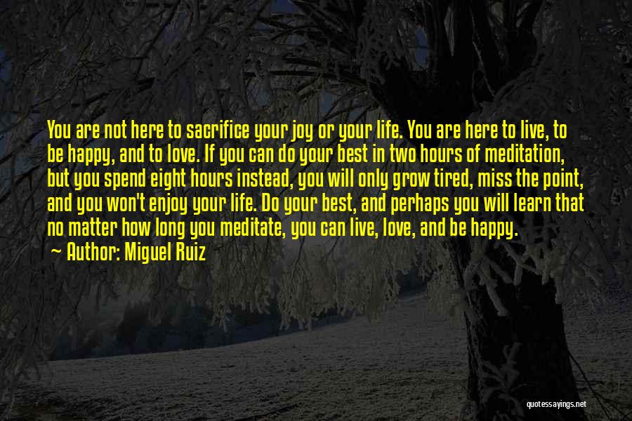 Be Happy Enjoy Life Quotes By Miguel Ruiz