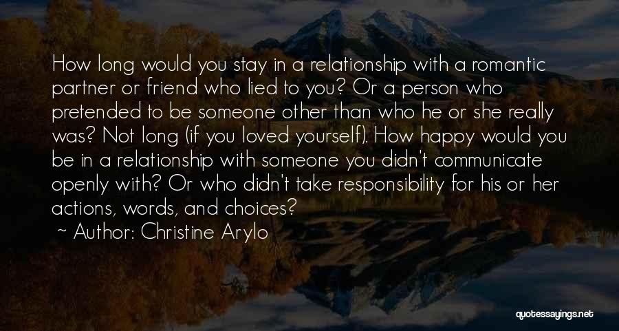 Be Happy With Someone Quotes By Christine Arylo