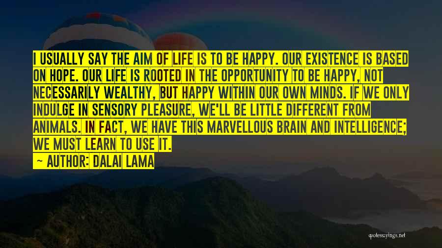 Be Happy With Where You Are In Life Quotes By Dalai Lama