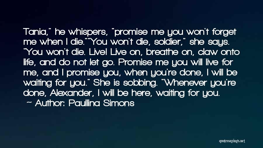 Be Here For Me Quotes By Paullina Simons