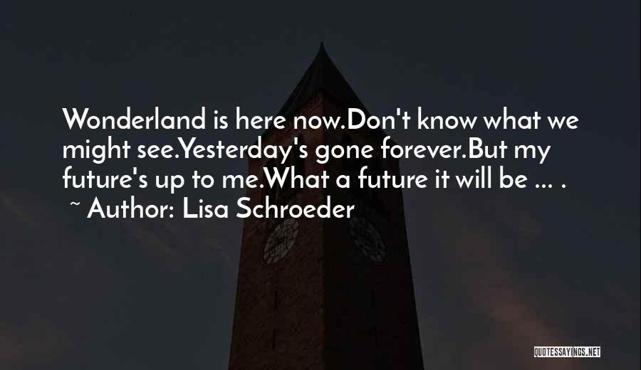 Be Here Forever Quotes By Lisa Schroeder