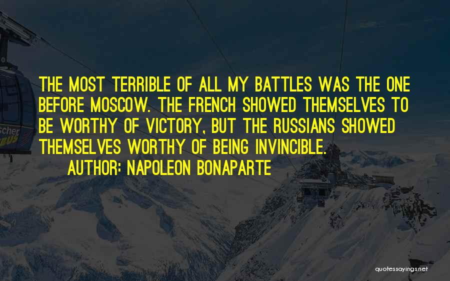 Be Invincible Quotes By Napoleon Bonaparte