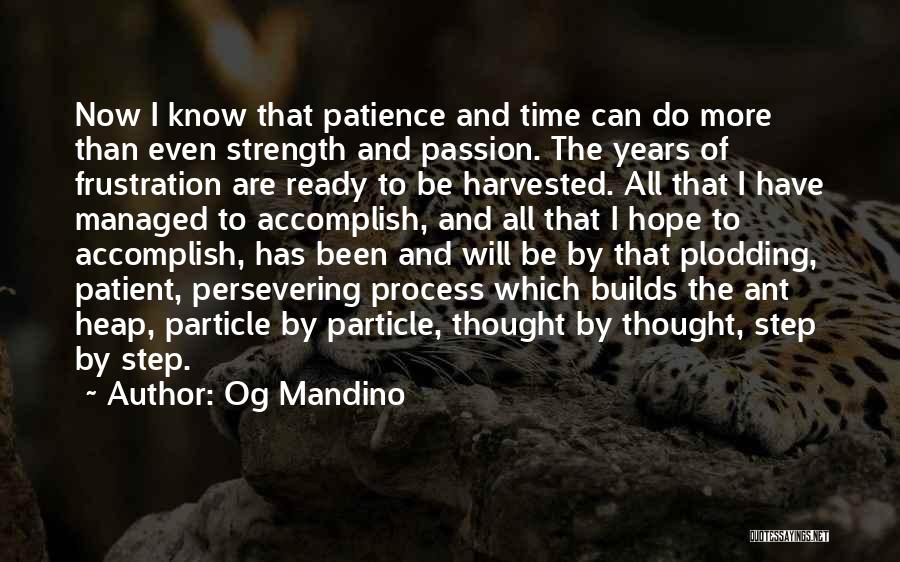 Be More Patience Quotes By Og Mandino