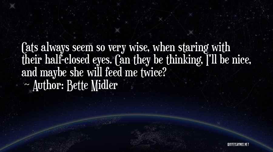 Be Nice With Me Quotes By Bette Midler