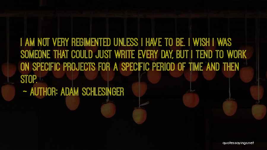Be On Time To Work Quotes By Adam Schlesinger