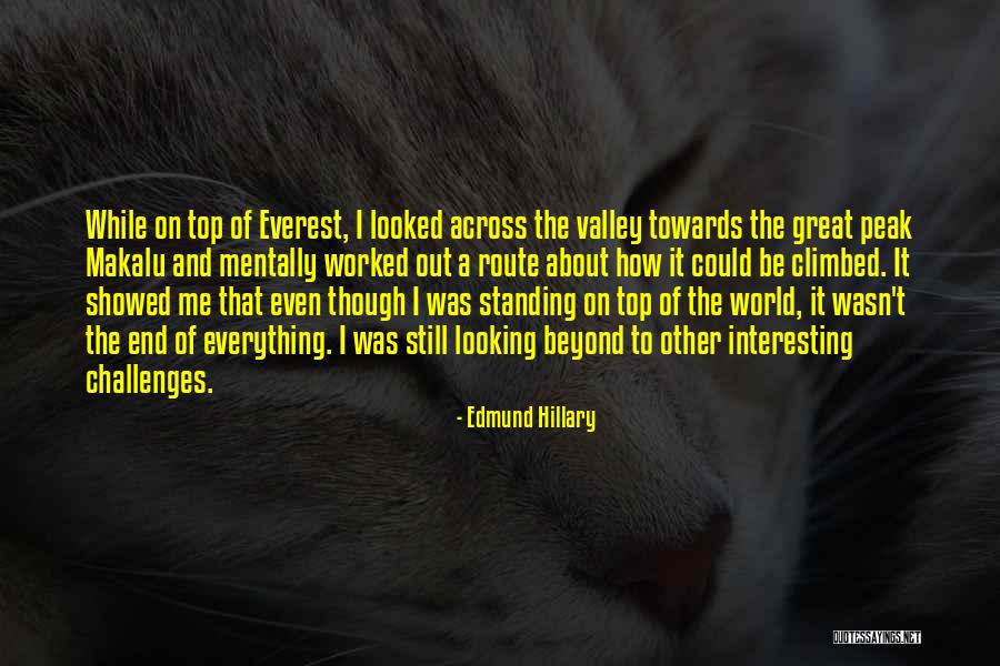 Be On Top Of The World Quotes By Edmund Hillary