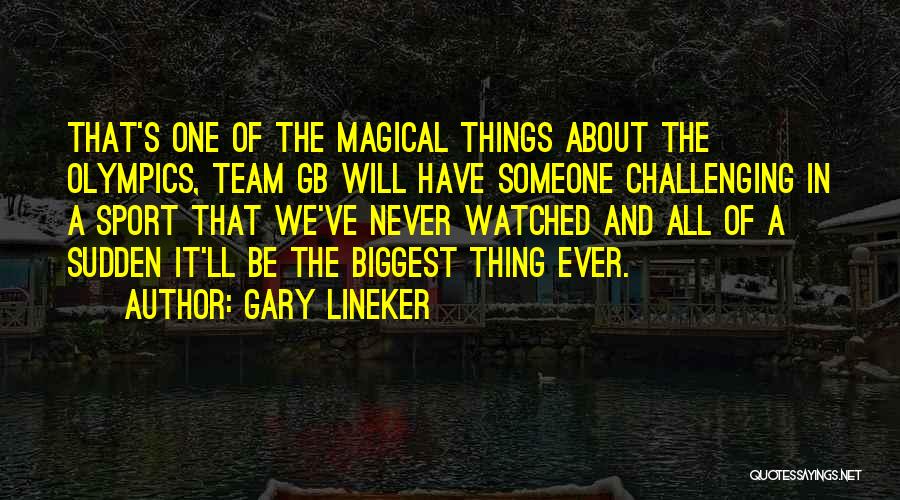 Be One Team Quotes By Gary Lineker