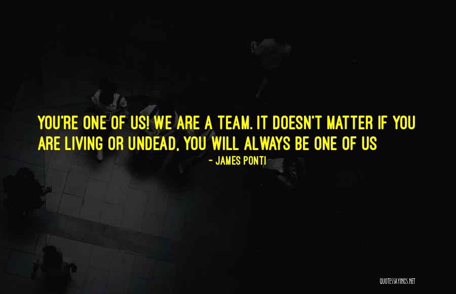 Be One Team Quotes By James Ponti