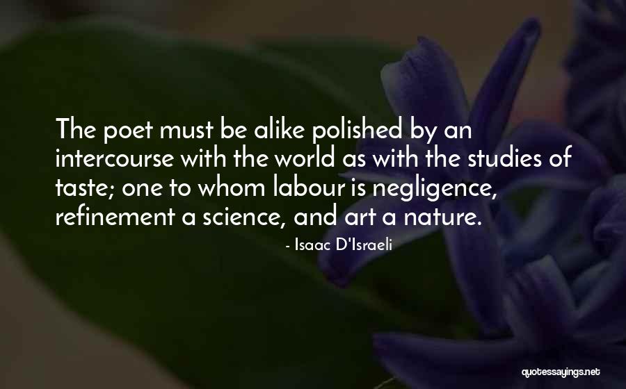 Be One With Nature Quotes By Isaac D'Israeli