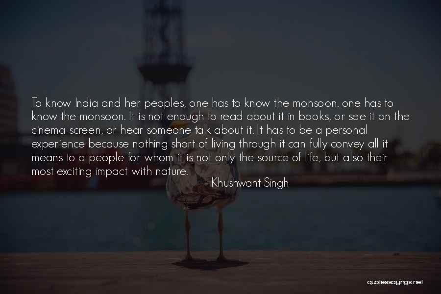 Be One With Nature Quotes By Khushwant Singh