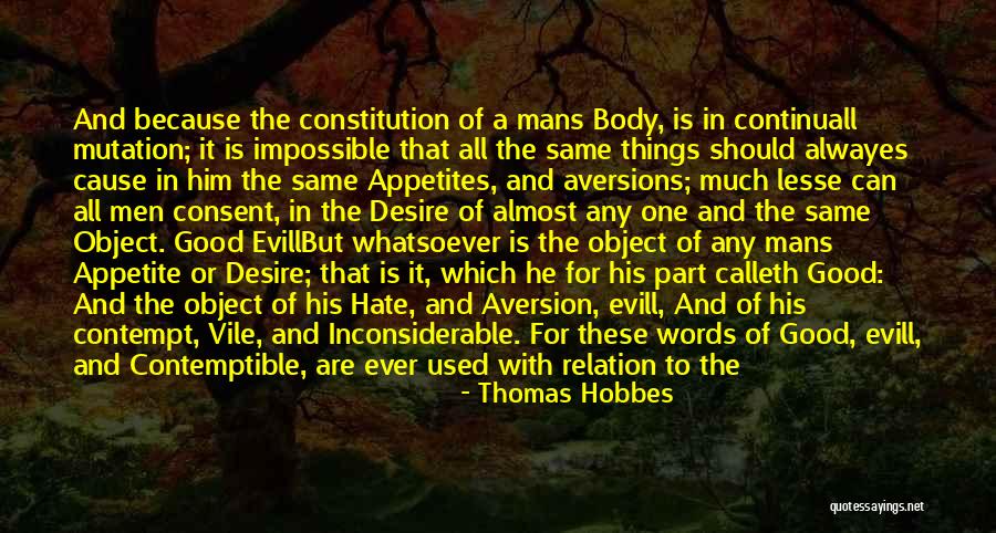 Be One With Nature Quotes By Thomas Hobbes