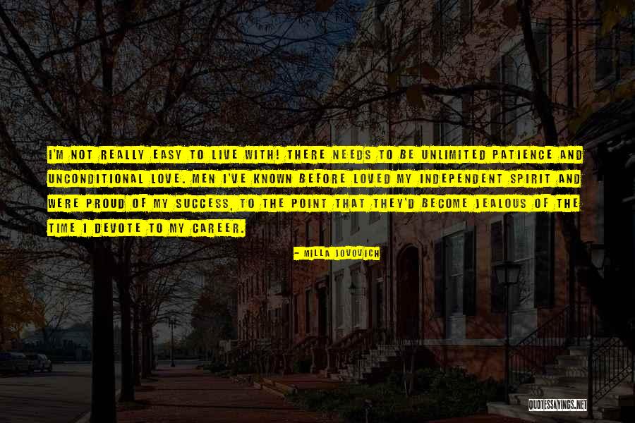 Be Patience Quotes By Milla Jovovich