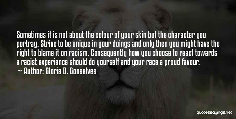 Be Proud Of Yourself Quotes By Gloria D. Gonsalves